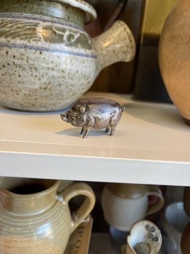 Antikes silber schwein - silber,