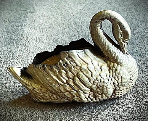 Edwardian 1903 silber schwan - silber,