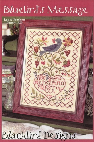 Bluebird message kreuzstich - message,