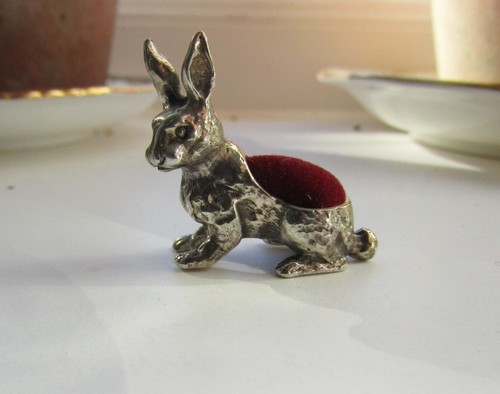 Nadelkissen hase sterling - nadelkissen,