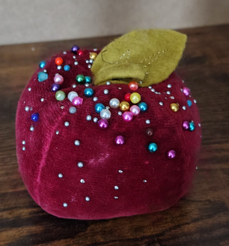 Vintage apfel nadelkissen mit - vintage,