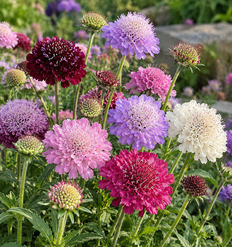 Sale3100 scabiosa pincushion - sale3100,