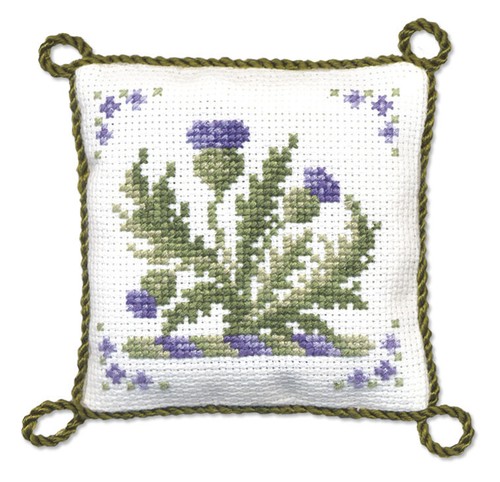 Victorian thistles nadelkissen - thistles,