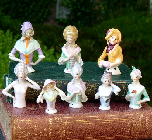 Vintage nadelkissen half dolls - vintage,