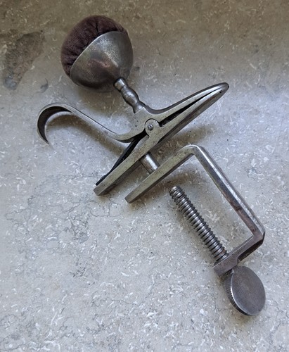 Antique sewing clamp - sewing,