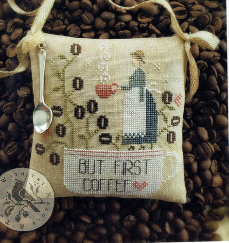 Kaffee first kreuzstich - kaffee, muster