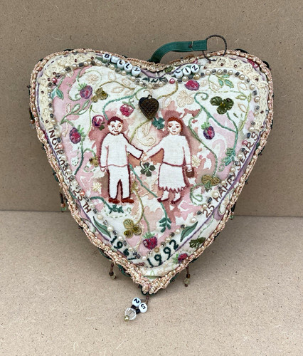 Vintage nadelkissen herzform - vintage,
