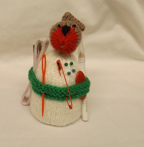 Handmade knitted pin cushion - knitted,