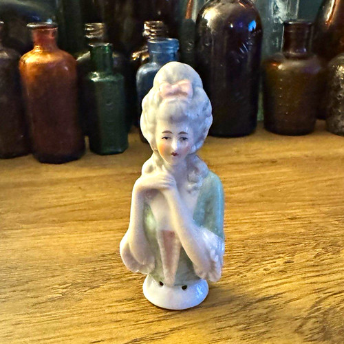 Vintage porzellan half doll - vintage,
