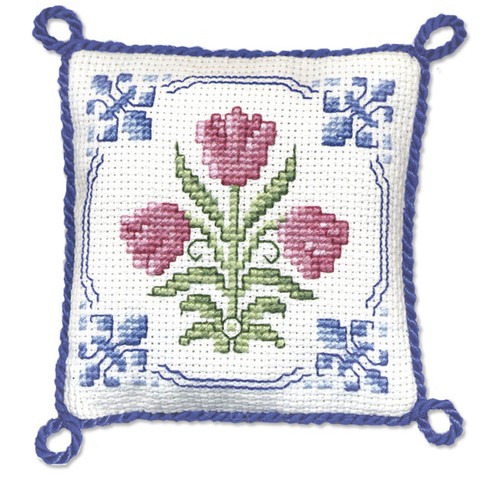 Delfter tulpen nadelkissen - tulpen,