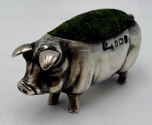 Edwardianisches silber schwein - edwardianisches,